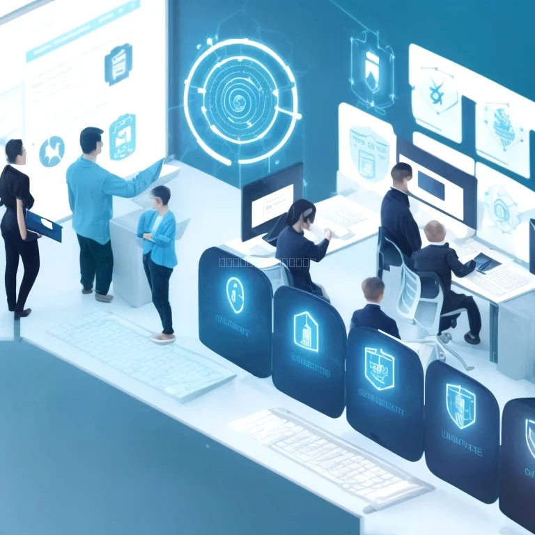 Team von Cybersecurity-Experten bei der Arbeit